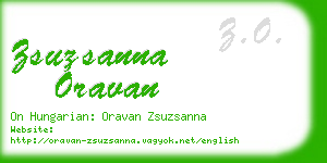 zsuzsanna oravan business card